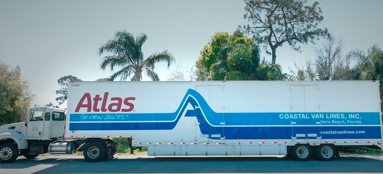 a large moving truck 