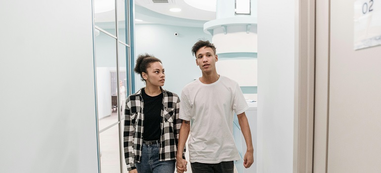 a young couple who wants to transfer medical records