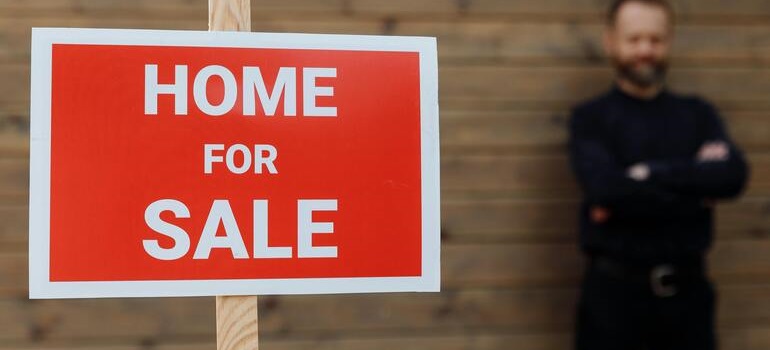 a for sale sign